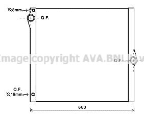 AVA QUALITY COOLING Радиатор, охлаждение двигателя BW2436